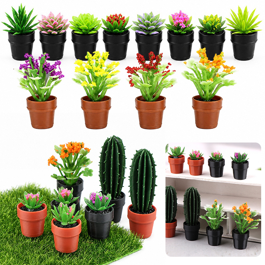 Succulent Set - 8Pcs Random Style Artificial Succulent Cactus