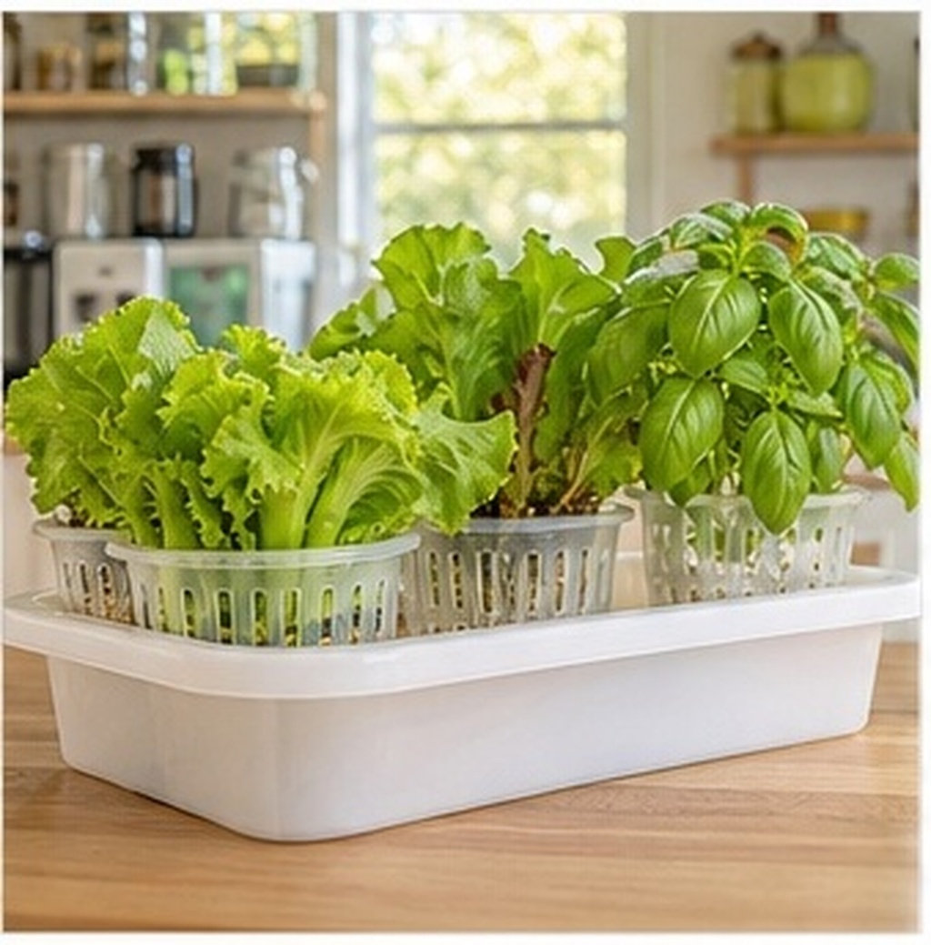 Indoor Plants - 4Pcs Hydroponic Plant Pots Thickened Plastic