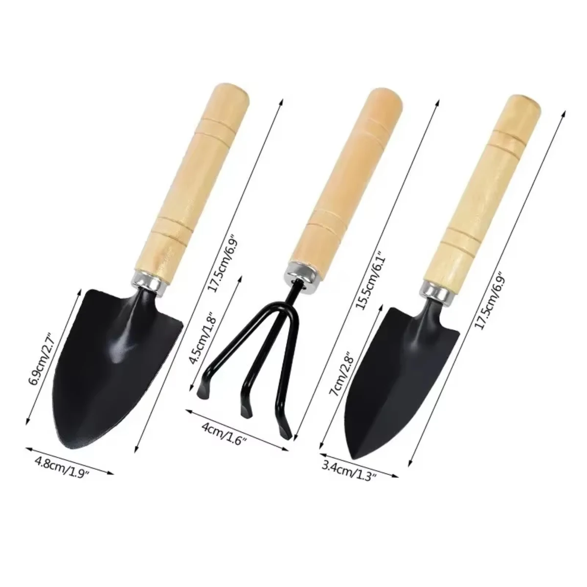 Terracotta Pot - 3Pcs/Set Mini Garden Tool Set For
