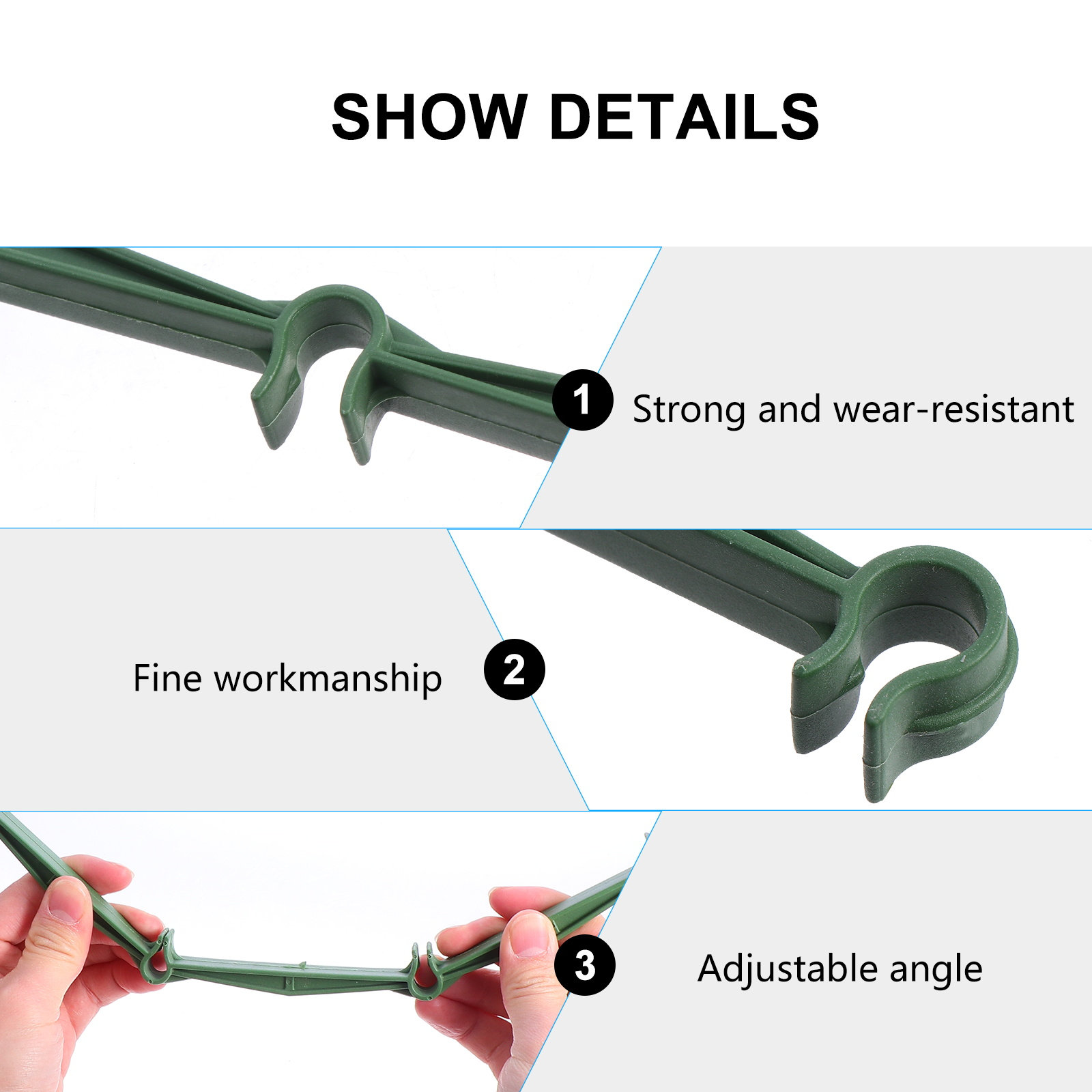 25Pcs Garden Support Stakes He - огляд і ціна Plant Support Stake