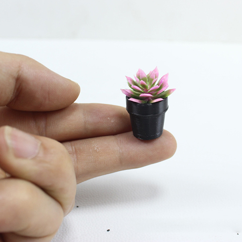 8Pcs Miniature Plastic Potted  - огляд і ціна Succulent Set