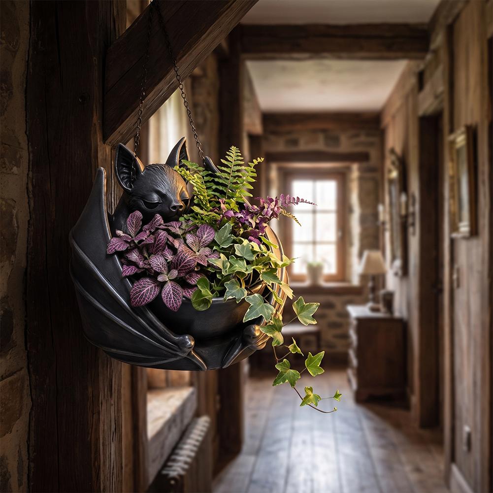 Gothic Style Bat Hanging Plant - огляд і ціна Succulent Set